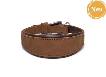 Windhundhalsband Whippet Nubukleder 