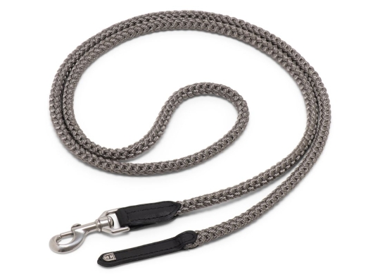 Führstrick Tauwerk schwarz/grau | silber | 2,00 m