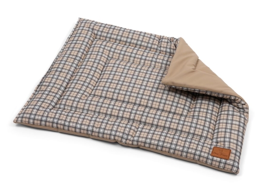 Hundedecke mit wasserdichter Unterseite, Baumwolle Gr. M | beige