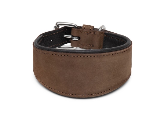 Windhundhalsband Traumfänger mokka/espresso | Gr. 37 (26-32 cm)