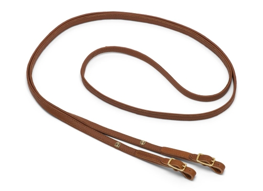 Zügel Elchleder geschlossen cognac | messing | 2,90 m