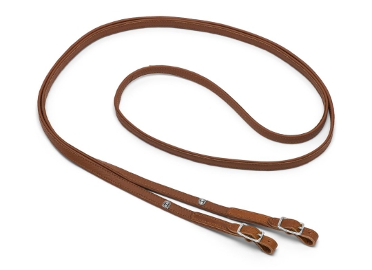 Zügel Elchleder geschlossen cognac | silber | 2,60 m