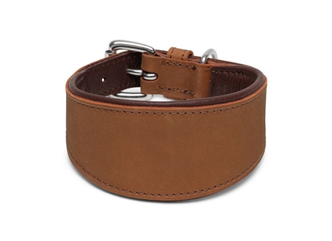WINDHUND Lederhalsband Mit Kristallen - Schwarz-weiß, Verstellbar 33-38 Cm, 60 Mm Breit, Für Kleine Bis Mittlere Hunde